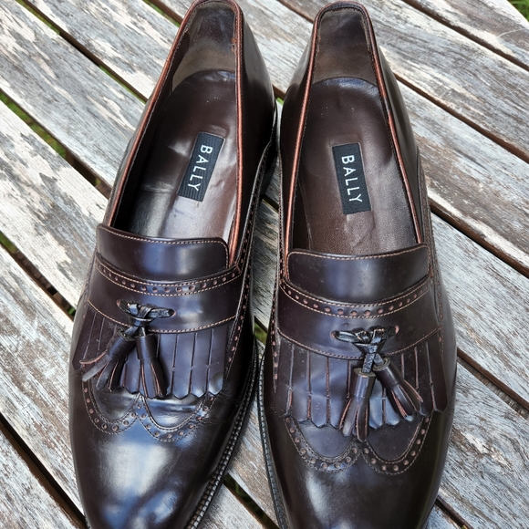 Bally Brown Wingtip Loafers Shoes with Tassels 10 main image 6